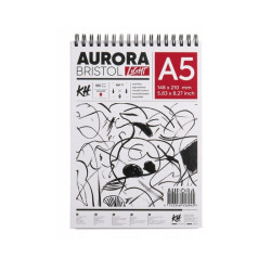 Aurora bristol light block 180g 40 sheets on a spiral