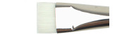 Artix brush synthetic white short bristles