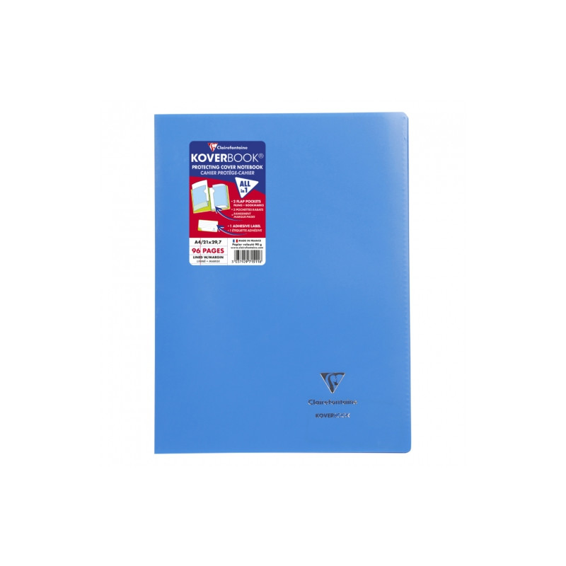 Clairefontaine koverbook zeszyt w linię z marginesem 90g 96 stron - sk
