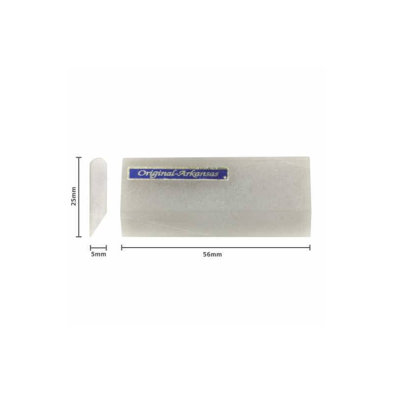 Natural Arkansas stone sharp front rounded back
