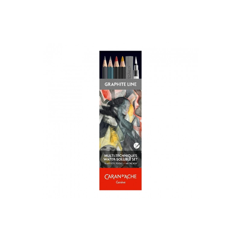 Caran d'Ache graphite line 13 elements metal box