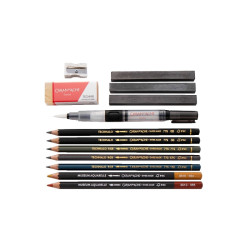 Caran d'Ache graphite line 13 elements metal box