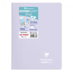 Clairefontaine koverbook blush zeszyt w linie na spirali 160 stron - s