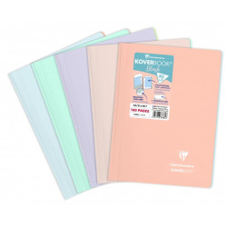 Clairefontaine koverbook blush zeszyt w linie na spirali 160 stron - s