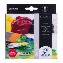 Talens van gogh set of oil paints 5x20ml