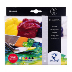 Talens van gogh set of oil paints 5x40ml