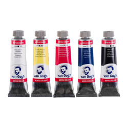 Talens van gogh primery set of acrylic paints 5x40ml
