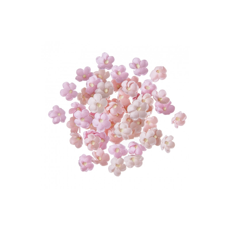 DpCraft paper flowers pink 2 cm 60 pcs