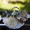 DpCraft paper flowers white 2 cm 60 pcs