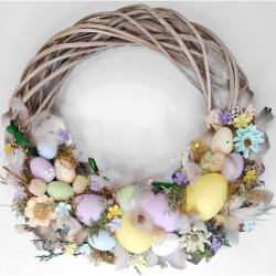 DpCraft kwiaty papierowe tęczowe z perełką 2cm 32szt - sklep plastyczn