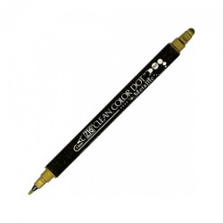 Kuretake clean color dot metalic pisak dwustronny - sklep plastyczny -