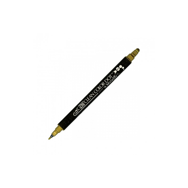 Kuretake clean color dot metallic double sided marker pen - art store -.