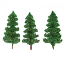 DpCraft choinki dekoracyjne zielone 6cm 3szt - sklep plastyczny - szał