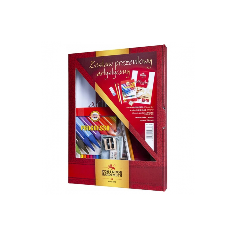 Koh-i-noor artistic gift set with progresso crayons No. 31