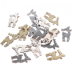 DpCraft jelonki drewniane samoprzylepne 2,1x3,8cm 18szt - sklep plasty