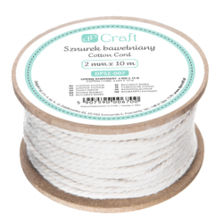 DpCraft, znurek bawełniany do makramy 2mm x 10m - sklep plastyczny - s
