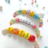 Black letter beads on a white base 130pcs