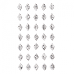DpCraft kryształki samoprzylepne diamenty 35 szt - sklep plastyczny -