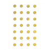 Self-adhesive crystals gold 8mm 28 pcs
