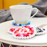 DpCraft pompony poliestrowe 1cm mix fioletowy 120szt - sklep plastyczn