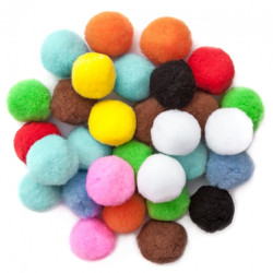 DpCraft polyester pompoms 5cm mix 30pcs