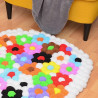 DpCraft pompony poliestrowe 5cm białe 30szt - sklep plastyczny - szał