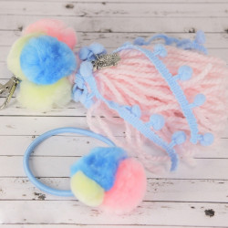 DpCraft pompony akrylowe mix pastelowe 156szt - sklep plastyczny - sza