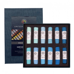 Unison Colour ocean blue zestaw suchych pasteli w sztyfcie 12szt - skl