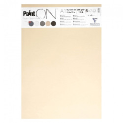 Clairefontaine paint on papier 6 kolorów A1 250g 12ark - sklep plastyc