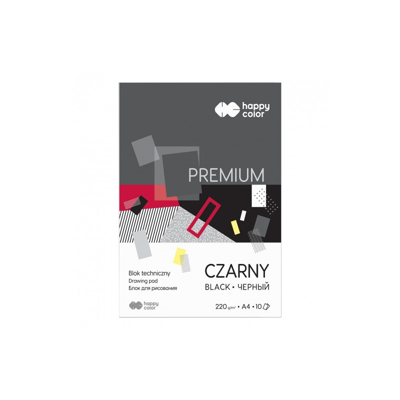 Happy Color technical block premium black 220g 10sheets