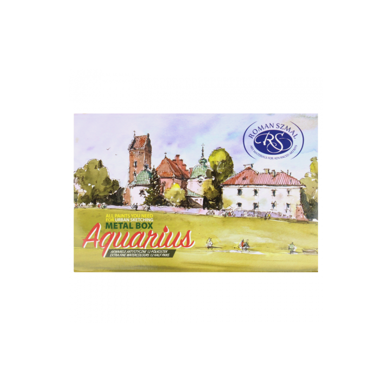 Szmal aquarius a set of 12 watercolors in a cube Marek Bądzyński