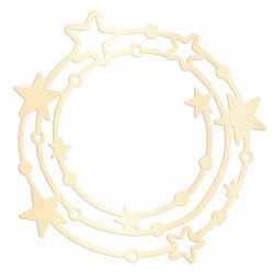 DP Craft wykrojnik wianek z gwiazdkami 6,5x6,2cm - sklep plastyczny -