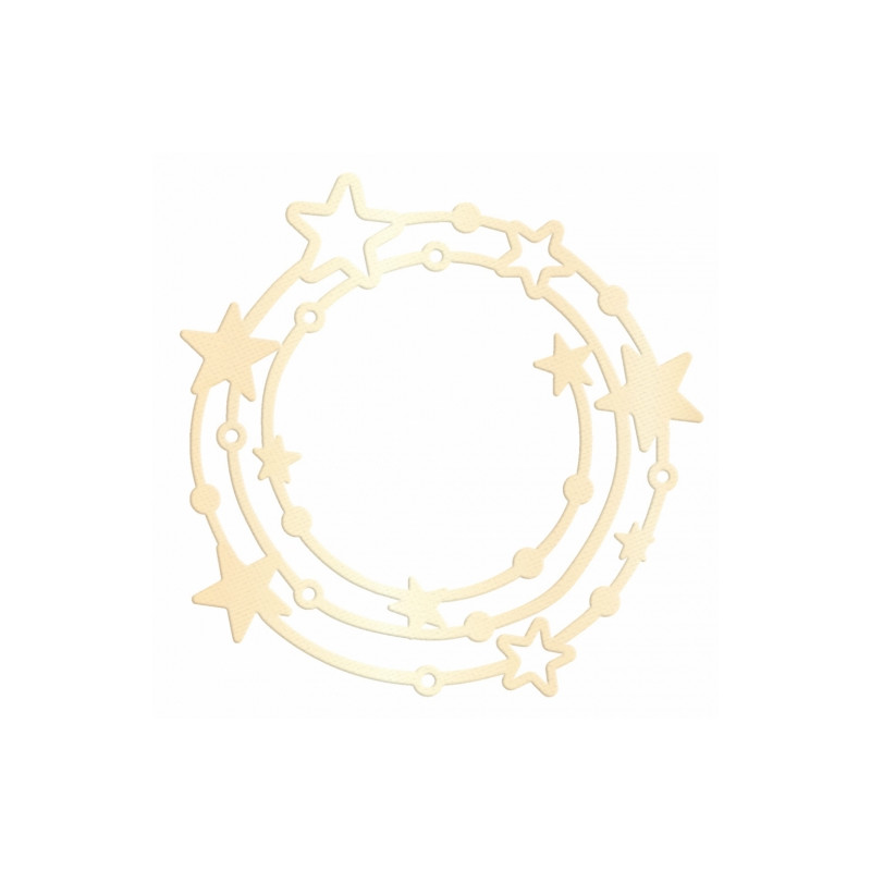 DP Craft wreath die cutter with stars 6.5 x 6.2 cm