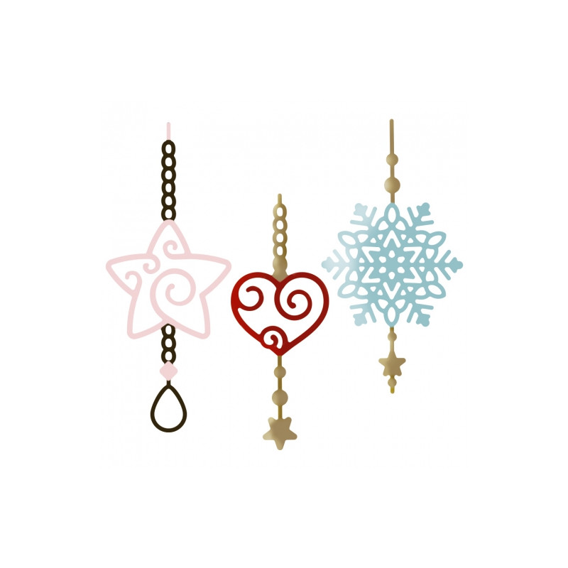 Dp craft set of dies openwork pendants 3 pcs
