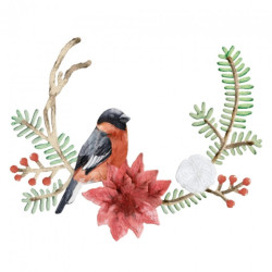 DP Craft wykrojnik świąteczny wianek 8,7x7cm - sklep plastyczny - szał