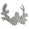 DP Craft wykrojnik świąteczny wianek 8,7x7cm - sklep plastyczny - szał