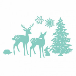DP Craft zestaw wykrojników winter wonderland 7szt - sklep plastyczny