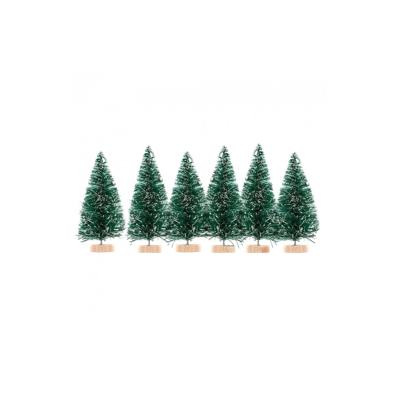 DP Craft decorative Christmas trees 5cm 6 pcs
