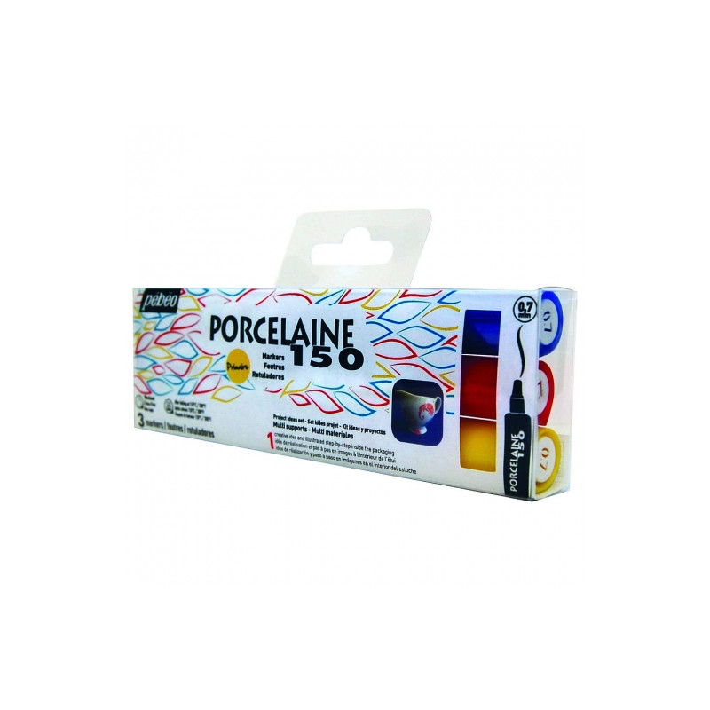 Pebeo porcelaine 150 set of 3 porcelain pens 0,7mm