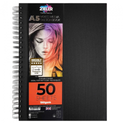 Sketchbook Zieler mixed media 150g 50 sheets on a spiral