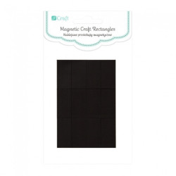 DP Craft naklejane prostokąty magnetyczne 12 sztuk 1,27 x 2,5 cm - skl