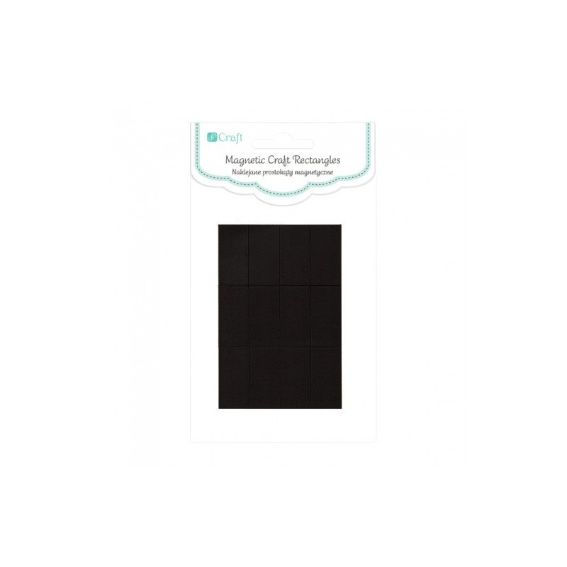 DP Craft naklejane prostokąty magnetyczne 12 sztuk 1,27 x 2,5 cm - skl