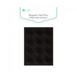 DP Craft naklejane dyski magnetyczne 12 sztuk 1,27cm - sklep plastyczn