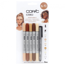 Copic ciao portrait colors 2 Set of 5 multiliner pens