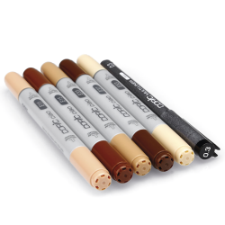 Copic ciao portrait colors 2 Set of 5 multiliner pens