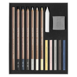 Caran d'Ache light&shade drawing set of 15 elements