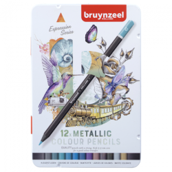 Bruynzeel Expression zestaw 12 kredek metalicznych - sklep plastyczny