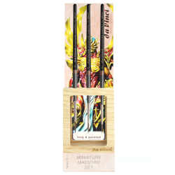 Da Vinci miniature maestro p.70 set of 3 brushes with a wooden stand