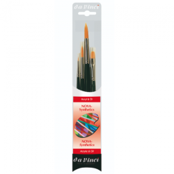 Da Vinci nova-synthetics set of 4 synthetic brushes