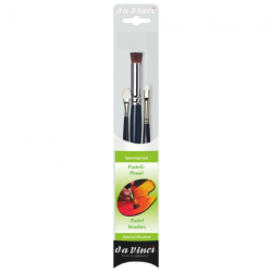 Da Vinci pastel set of 3 synthetic brushes